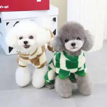 Új érkezésű kölyökkutya pulóver őszi téli kis kutya jumpsuit puha, kényelmes négylábú ruhapulóver kisállatnak kutya macska