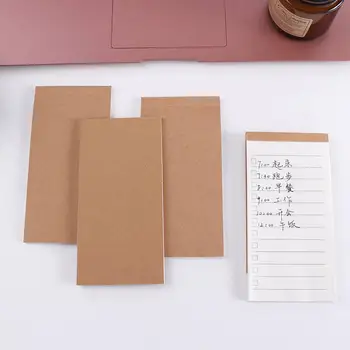 Office Scrapbooking tervező ellenőrzőlista Kraft papír ütemezése Jegyzettömb teendőlista notebook jegyzettömb