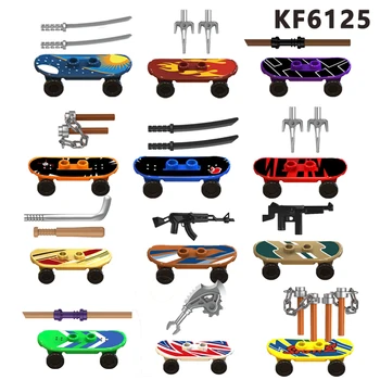 KF6125 Mini építőelemek Kockák Filmsorozat Állatos akciófigurák Oktató játékok gyermekajándékokhoz