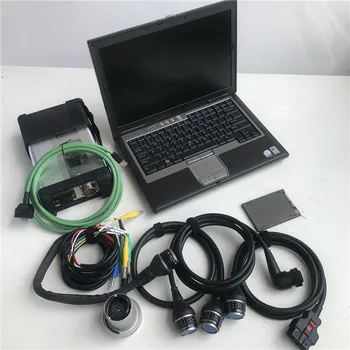 MB SD Connect Compact 5 csillagos diagnosztikai eszköz M-Bz autókhoz 2023-12 HDD SSD-vel D630 laptopban Teljes készlet MB SD C5-höz
