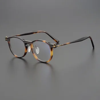 2023 Új Retro szemüvegkeret férfi kiváló minőségű acetát divattervező optikai szemüveg Myopia olvasó nők személyre szabott szemüveg