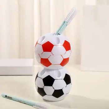 Hordozható szép aranyos tolltartó Divat kerek kreatív toll rendszerező Futball alakú levélpapír konténer
