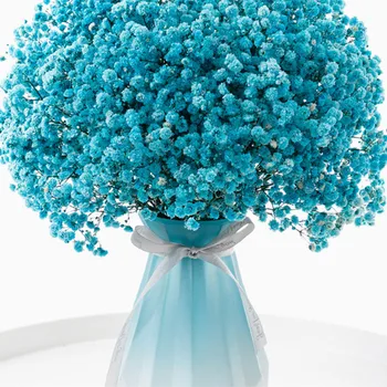 100gBaba lehelete szárított virágok Gypsophila elrendezés Művirágok esküvői dekoráció Fleurs esküvői ajándék vendégnek