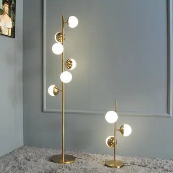 Simple Creative Modern Nordic Glass and Iron E27 LED állólámpa állólámpa nappali szállodaprojekthez