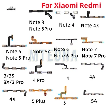 Xiaomi Redmi 3X 3 3S 4A 5 Plus Note 5 5A 2 4 3 Pro 6 7 Special Edition 4X tápkapcsoló kikapcsolása hangerő gomb Flex kábel