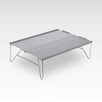 WESTTUNE Mini kemping összecsukható asztal Kültéri alumíniumötvözet ultrakönnyű íróasztal utazási piknikhez Grillezési lehetőség Kempingbútor