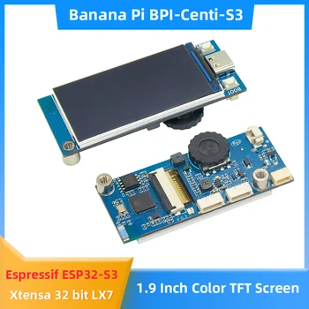 Banán Pi BPI-Centi-S3 Xtensa 2M PSRAM 8M FLASH 2.4G WIFI BT Bluetooth Mesh Onboard 1,9 hüvelykes színes képernyőfejlesztő kártya