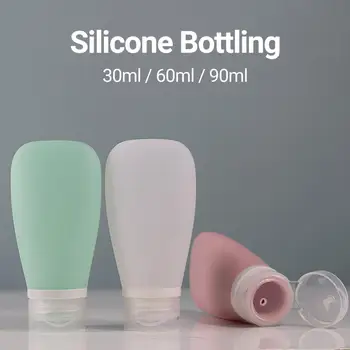 3db/készlet tartós tároló palack könnyű, környezetbarát szilikon arckrémes palack utazás kozmetikai kiegészítő