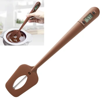 Forró szilikon cukorka hőmérő spatula hőmérő spatula konyhai főzőcsepphez
