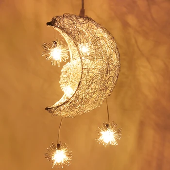 Nordic Star Hold függő lámpák LED mennyezeti függő csillár világítás Luxus gyerekszoba otthoni éjjeli dekorációs lámpa