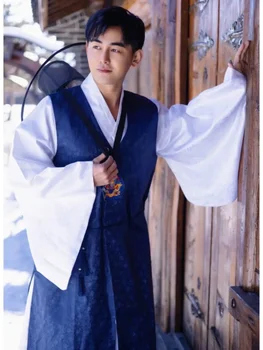 Férfi Koreai hagyományos ruházat Ősi köntösök Etnikai udvar Hivatalos ruhák Színpadi előadás Jelmez Férfi többszínű Hanbok