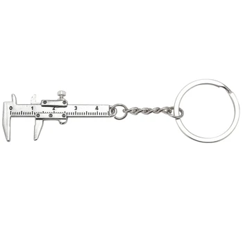 Hasznos: Mini Vernier féknyereg eszköz Medál csúszka csúszkák Kulcstartó kulcstartó 10CM