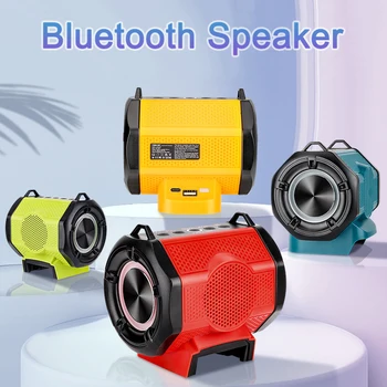  hordozható Bluetooth hangszóró Makita számára Dewalt számára Milwaukee számára Bosch 18V 20V Li-ion akkumulátor Bluetooth hangszóró erősítő