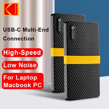 KODAK eredeti külső SSD merevlemez Disco Duros externo USB 3.1 hordozható SSD 256GB 512GB 1TB 2TB Mini merevlemez Laptopokhoz