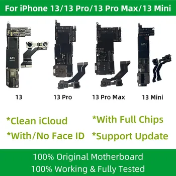 Teljesen tesztelt alaplap iPhone 13 Pro Max készülékhez, Face ID feloldva, Támogatási frissítés, alaplap, tiszta iCloud, Mini Logic Board
