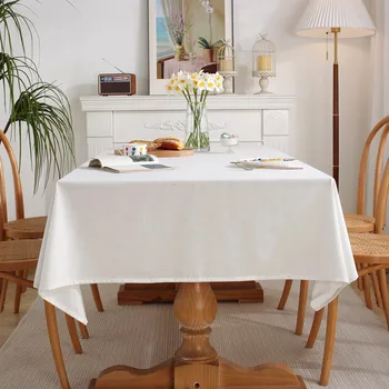 Japán stílusú terítők Fekete fehér pamut vászon Kávé teaasztal terítő étkezőasztalhoz Jó minőségű