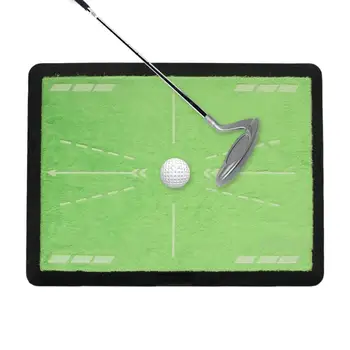 Golf edzőszőnyeg Tartós golfgyep gyakorlószőnyeg hordozható többszínű golfhintaszőnyeg kristálybársony anyaggal