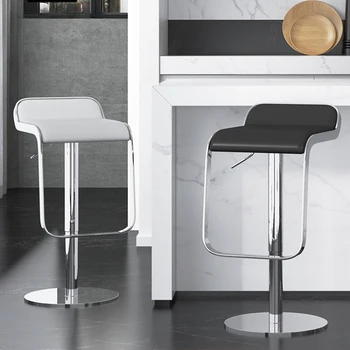 Forgatható fém rúdszékek Egyszerű kialakítás Island többfunkciós magas széklet minimalista modern Stuhl Cadeira Sandalye bútor HD50BS