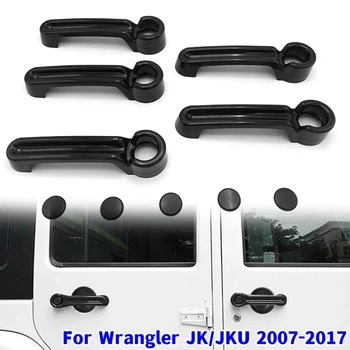 10 db/készlet Autó ajtókilincs fedél Külső ajtó díszléc Wrangler JK / JKU számára 2007-2017