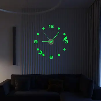 3D DIY falióra fali matricák Egyszerű világító dekoráció Háziasszonyi ajándék otthoni irodába konyha hálószoba nappali Hotelek