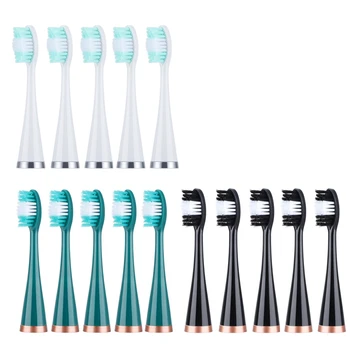 10PCS elektromos fogkefefejek cseréje Kefefejek elektromos fogkefe fehérítő fogkefe