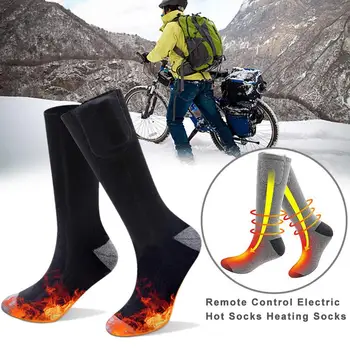Elektromos zokni téli meleg termikus újratölthető elektromos zokni hőmérséklet-szabályozással 2200mAh akkumulátoros termikus láb