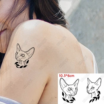 Vízálló Ideiglenes hamis tetoválás Állat Bárány Farkas fej matricák Női Tatto kar Flash Body Art Tatto egyszeri tetoválások férfiaknak