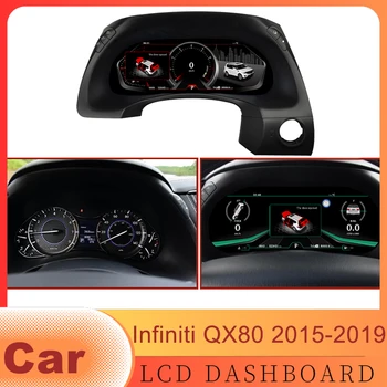 Legújabb autó LCD digitális műszerfal panel műszeregység Kakas sebességmérő Infiniti QX80 2015 2016 2017 2018 2019
