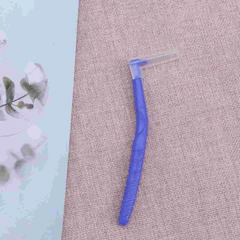 0,8 mm L alakú fogkefe Fogkefék Szájápolás Fogkefék Műfogsortisztító (véletlenszerű szín)