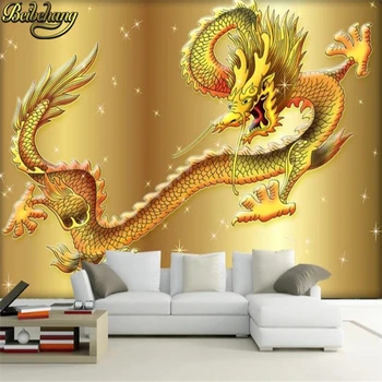 beibehang Custom papel de parede falfestmény tapéta Kínai sárkány TV Háttérkép Fali papír 3D ló Mérnöki dekoráció