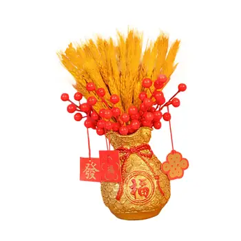 Kínai Tavaszi Fesztivál pénztárca váza Feng Shui dísz, szerencsetáska váza, lakberendezés kreatív kollekció virágváza asztali számítógépre