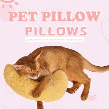 Aranyos U-alakú kisállatpárna Macska macska kutya alvó kisállat párna alvás puha mély állatok hangja Kis fejtámla nyakvédő O6V9