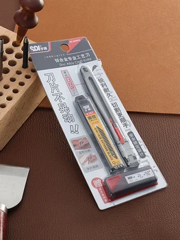 Éles kézműves kés használati bőr vágó Acél pengék Papírtoll gravírozás Kések kézművességhez Művészet Rajz DIY eszközök Biztonsági zár