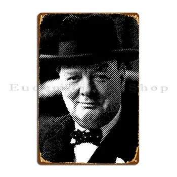 Winston Churchill fémplakett rozsdás kocsmai plakettek tervező bár ón tábla plakát