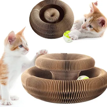 Interaktív torony macska játék lemezjátszó görgős labdák Játékok macskáknak Cica kedvcsináló puzzle pálya játék háziállatok képzési kellékek