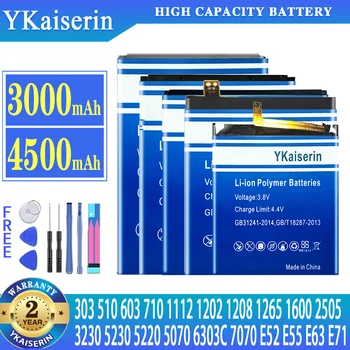 YKaiserin akkumulátor NOKIA Lumia 710 510 603 303 E52 E55 E63 E71 5230 6303C 5220 1112 1208 1600 3230 5070 1202 1265 7070 2505