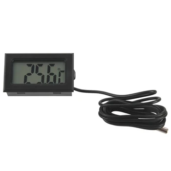 ÚJ Digitális LCD hőmérő hőmérsékletmérő szonda érzékelő -50 ° C ÉS + 110 ° C között