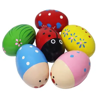 Festett húsvéti tojások Színes aranyos hamis tojás biztonságos fa kézműves tojásdekoráció Húsvéti dekoráció Dekoratív pártokhoz Fesztiválok Események