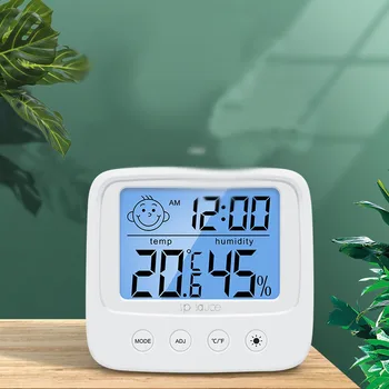 Új LCD digitális háttérvilágítású higrométer, elektronikus higrométer, meteorológiai állomás, otthoni és beltéri hőmérő, hőmérsékletmérő
