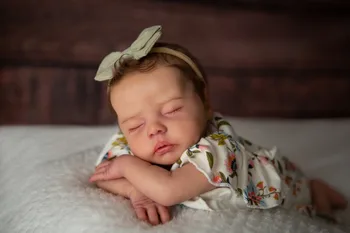 18inch Reborn Kit Delilah Újszülött alvó baba befejezetlen festetlen baba alkatrészek újjászületett vinil baba készlet Bebé újjászületik