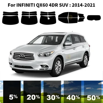 Előre vágott nanokerámia autó UV ablakfesték készlet autóipari ablakfólia INFINITI QX60 4DR SUV 2014-2021