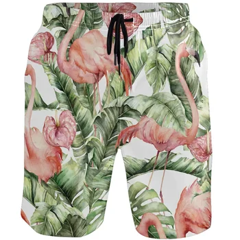 Pillangó flamingó grafikus rövidnadrág nadrág 3D rózsaszín virág nyomtatott y2k Board rövidnadrág fürdőruha nők 2023 Hawaii Cool Surf úszónadrág
