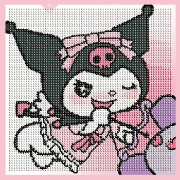 Sanrio Hello Kitty Kuromi Cinnamoroll anime rajzfilm gyémánt festés kreatív DIY keresztszemes gyémántfestés gyermekjátékok