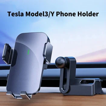 Tesla telefontartó Model Y Model 3 frissítés Napelemes automatikus rögzítésű telefontartó, Tesla tartozékok minden telefonhoz illeszkednek