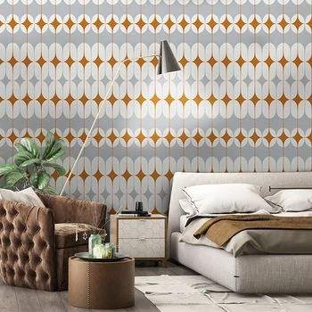 New Wallpaper Creative Geometric Pattern Modern nappali hálószoba TV háttér dekoráció Papír Peint Wall falfestmény 3D Marokkó