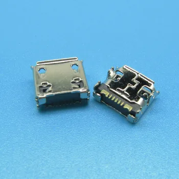 5db Mini micro USB töltőport tápcsatlakozó Samsung C3322 USB csatlakozóhoz Micro USB aljzat DIP4 csere javítás