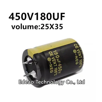 2Db/lot 450V 180UF 450V180UF 180UF450V térfogat: 25X35 mm audio teljesítményerősítő inverter alumínium elektrolit kondenzátor