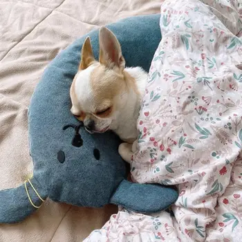 Mosható kisállatpárna Kényelmes U-alakú kutyapárna a mély alváshoz A nyaki gerinc támogatása Fokozza a kisállat pihenését a kutyák számára