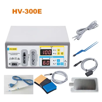 100W HV-300E hordozható elektrokautéria állatorvosi cautery gép Elektrobisturi elektrosebészeti generátor