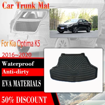  autó csomagtartó szőnyeg Kia Optima K5 2016 ~ 2020 vízálló szőnyeg hátsó csomagtartó tároló párnák EVA fedél tálca rakomány szőnyeg sár automatikus kiegészítők